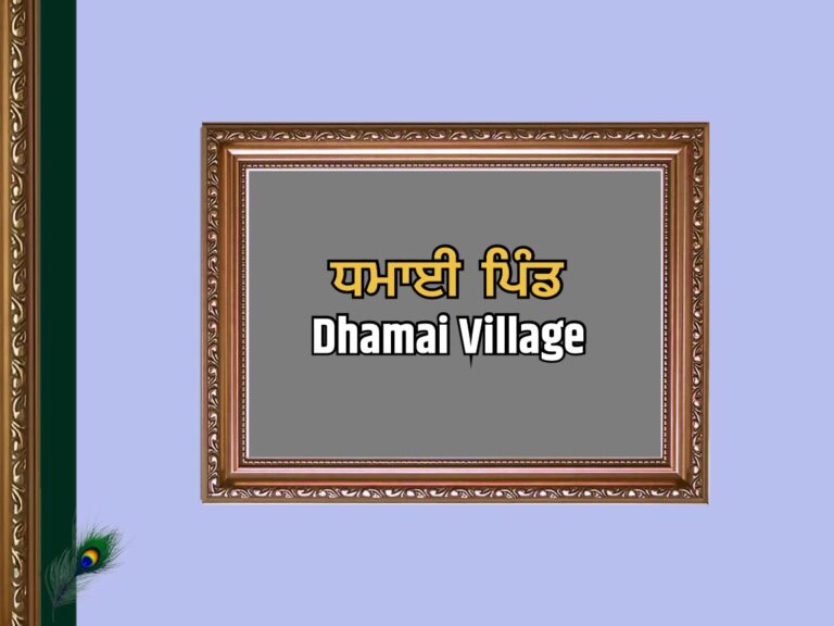 ਧਮਾਈ ਪਿੰਡ ਦਾ ਇਤਿਹਾਸ | Dhamai Village History