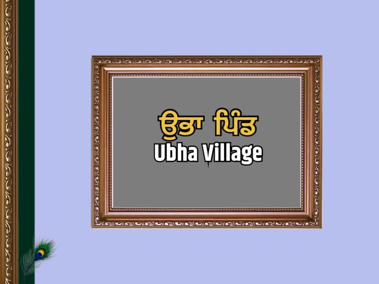 ਉਭਾ ਪਿੰਡ ਦਾ ਇਤਿਹਾਸ | Ubha Village History