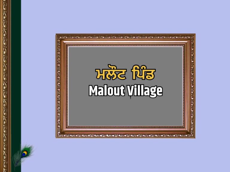ਮਲੌਟ ਪਿੰਡ ਦਾ ਇਤਿਹਾਸ | Malout Village History