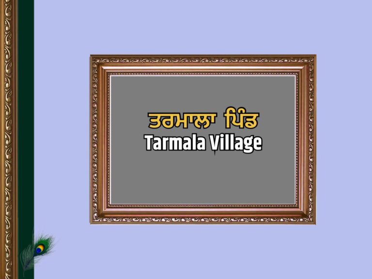 ਤਰਮਾਲਾ ਪਿੰਡ ਦਾ ਇਤਿਹਾਸ | Tarmala Village History